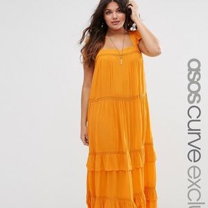 🍋 Beyoncé-Inspired ASOS Curve Gold Yellow Dress